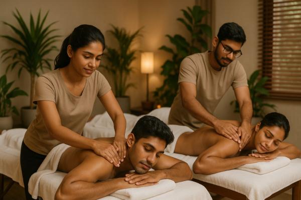 Campus Girl & Boy For Couple Massage (රු.3500/-)